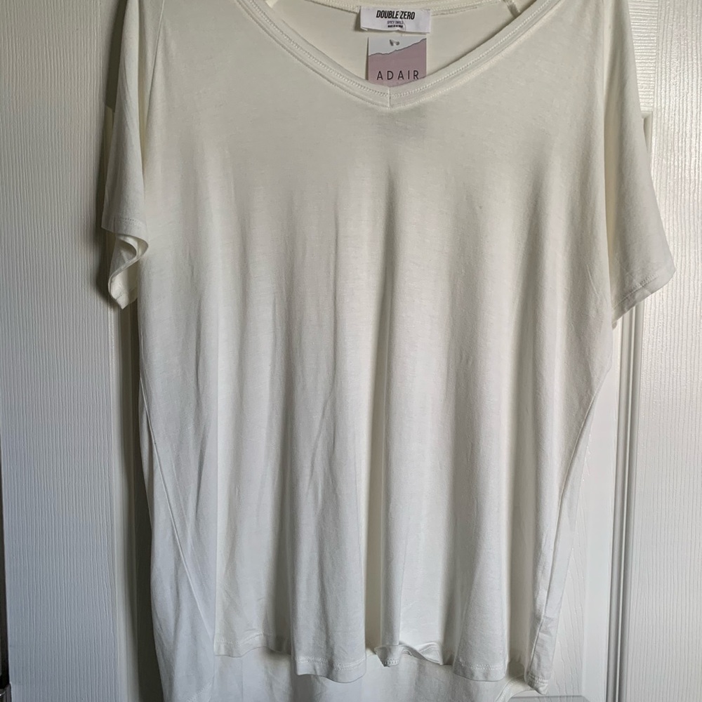 White Short Sleeve Tunic Shirt